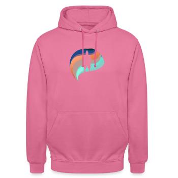 Samurai Schwert Iaido - Unisex Hoodie - Pink - Vorne - Alina (178cm) & Michal (187cm)