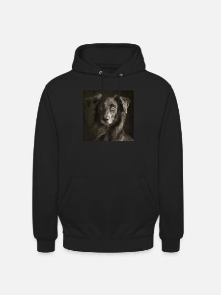 Black Animals - Cute Dog - Unisex Hoodie - black