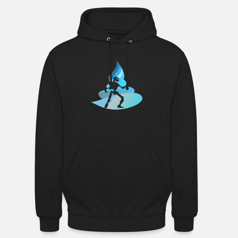 Roboter Tech Scifi - Unisex Hoodie - Schwarz