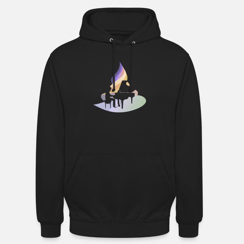 Orchestre de pianistes - Sweat-shirt à capuche unisexe - noir