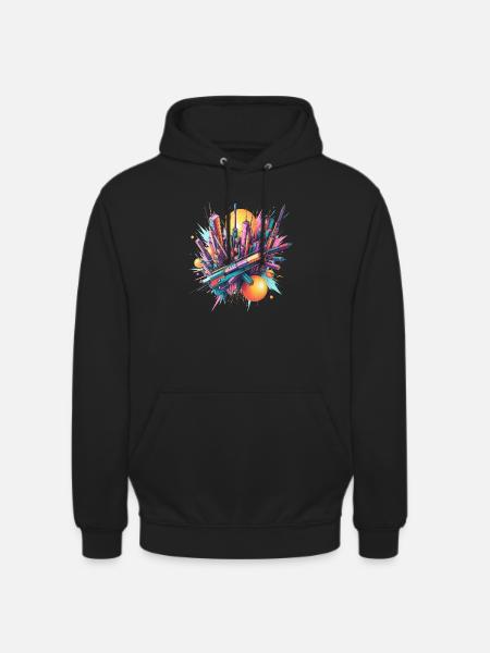 Abstract City - Unisex Hoodie - black