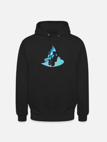 Jazz Brass Band Saxophonist - Unisex Hoodie - black