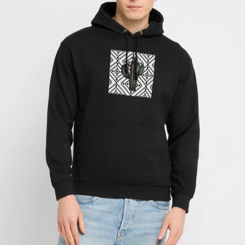 Cactus Geometric Pattern Design Unisex Hoodie