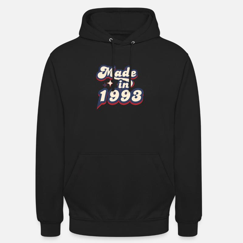 Made in 1993 retro - Sweat-shirt à capuche unisexe - noir