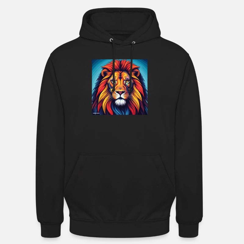 Lion Gemini - Unisex Hoodie - black