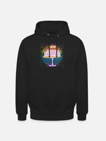 Gâteau - Sweat-shirt à capuche unisexe - noir