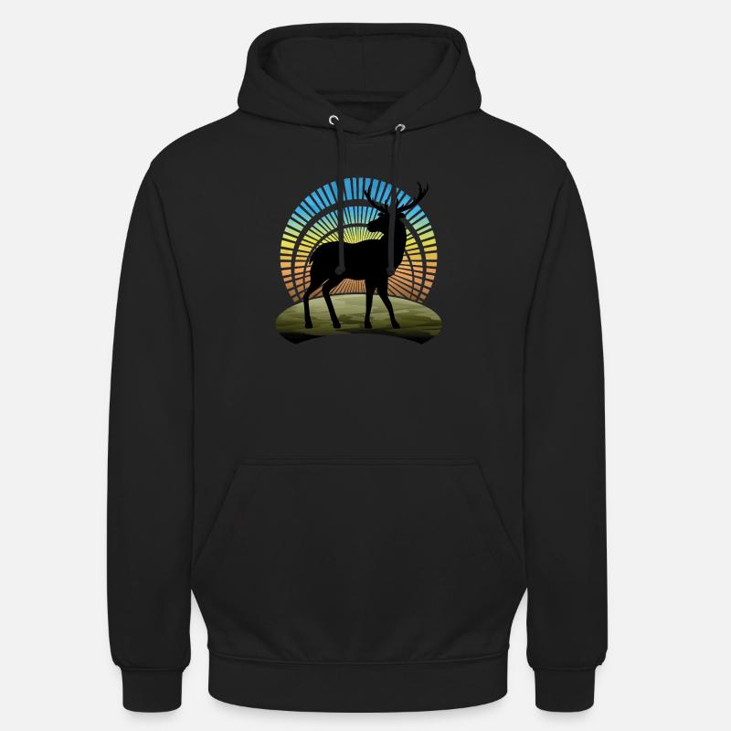 Hirsch - Unisex Hoodie - Schwarz