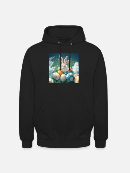 Hasenzauber & Eierregen - Unisex Hoodie - Schwarz