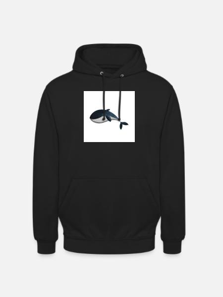Wal - Unisex Hoodie - Schwarz