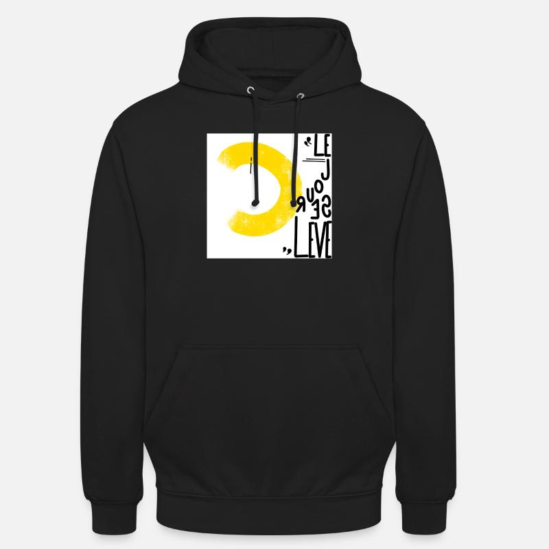 Le rayon du Soleil - Design Abstrait - Sweat-shirt à capuche unisexe - noir