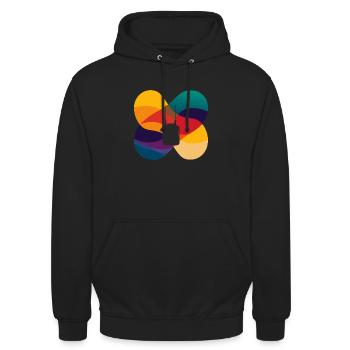 Amateur Radio CB Radio - Sweat-shirt à capuche unisexe - noir - Devant - Alina (178cm) & Michal (187cm)