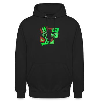Piraterie Pirate - Sweat-shirt à capuche unisexe - noir - Devant - Alina (178cm) & Michal (187cm)