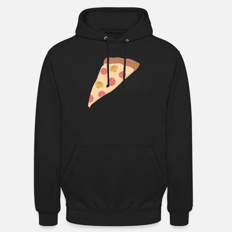 Pizza - Sweat-shirt à capuche unisexe - noir