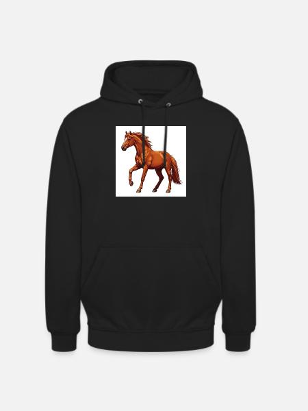 Das Pferd: Ein edles Tier - Unisex Hoodie - Schwarz