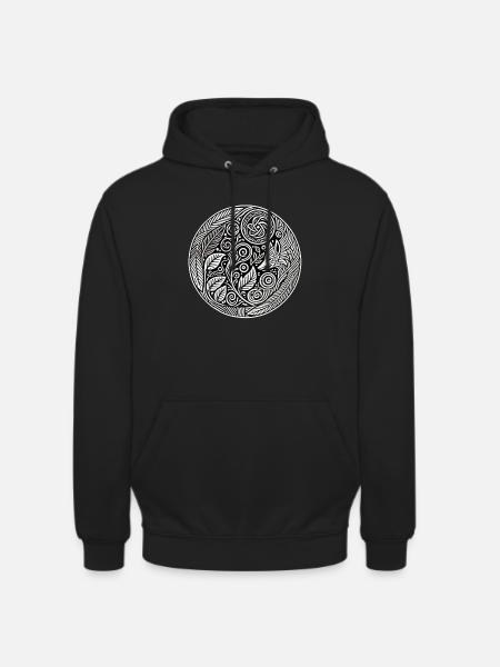 Tribal2 - Sweat-shirt à capuche unisexe - noir