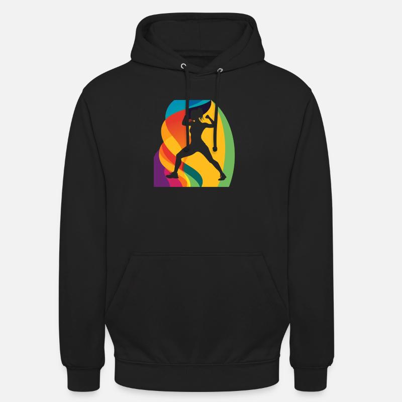 Plan d’entraînement physique Musculation - Sweat-shirt à capuche unisexe - noir