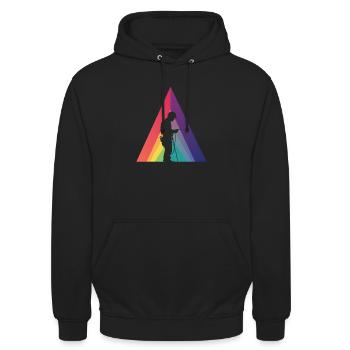 Elektriker Elektroinstallation Stromausfall - Unisex Hoodie - Schwarz - Vorne - Alina (178cm) & Michal (187cm)