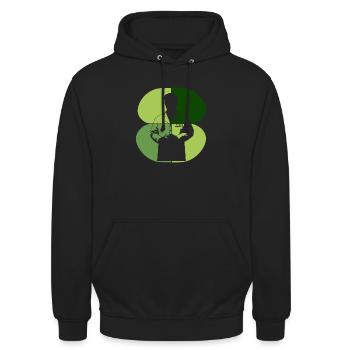 Arzt Patient Medizin - Unisex Hoodie - Schwarz - Vorne - Alina (178cm) & Michal (187cm)