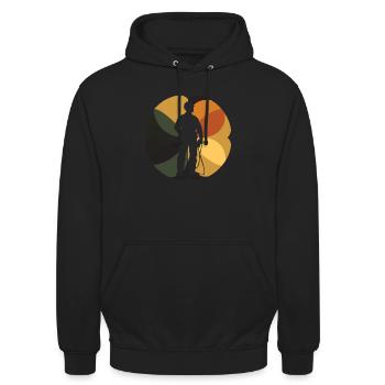 Elektroinstallation Elektrofachkraft Elektroarb - Unisex Hoodie - Schwarz - Vorne - Alina (178cm) & Michal (187cm)