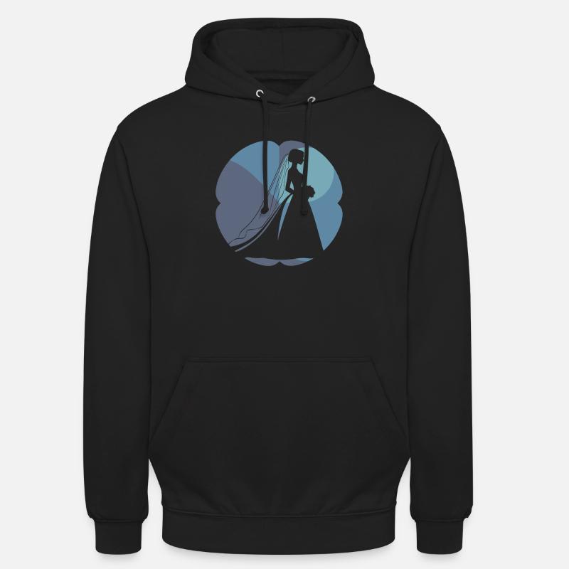 Robe de mariée Planification de mariage - Sweat-shirt à capuche unisexe - noir
