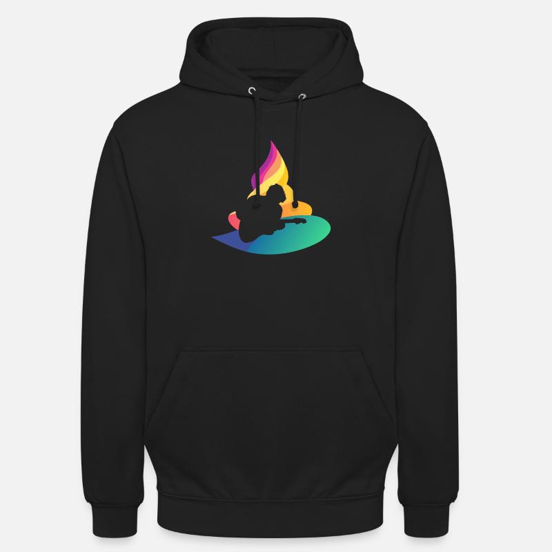 Guitar Shouter Hardrock - Unisex Hoodie - black