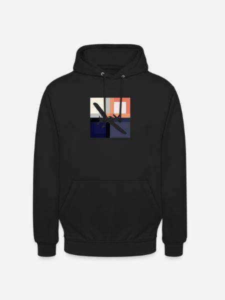 Flughafen Jumbojet Flughoehe - Unisex Hoodie - Schwarz