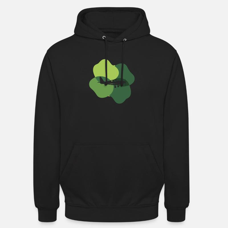 Aviation à cabine d’avion - Sweat-shirt à capuche unisexe - noir