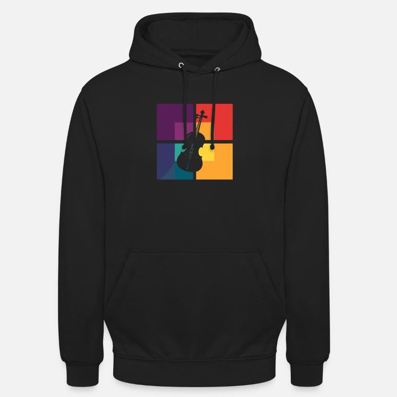 Mélodie de l’instrument - Sweat-shirt à capuche unisexe - noir