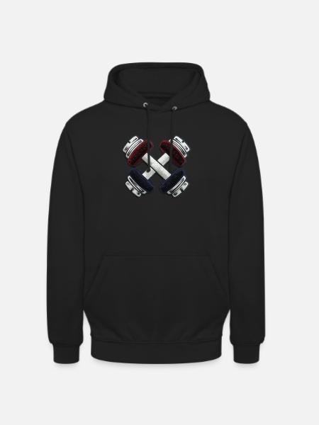 Embroidered Mute Bells - Unisex Hoodie - black
