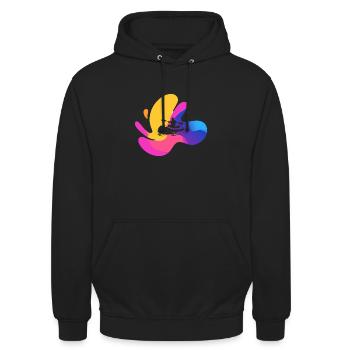 Rafting Paddle - Sweat-shirt à capuche unisexe - noir - Devant - Alina (178cm) & Michal (187cm)