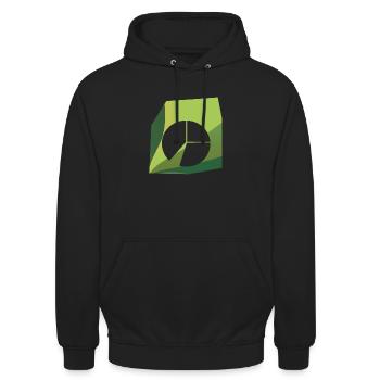 Statistiques Résultats Analyse des données - Sweat-shirt à capuche unisexe - noir - Devant - Alina (178cm) & Michal (187cm)