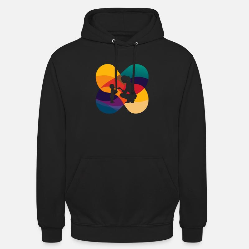 Garde d’enfants Kindermaedchen Kindergeschichte - Sweat-shirt à capuche unisexe - noir