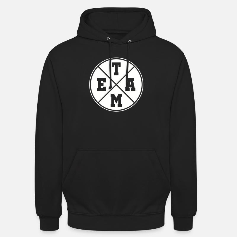 Cercle d’équipe - Sweat-shirt à capuche unisexe - noir