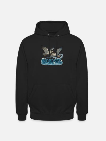 Nordsee - Unisex Hoodie - Schwarz