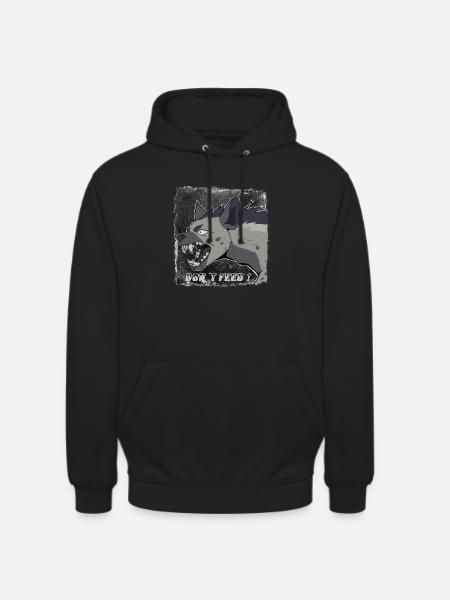 Hyäne - Unisex Hoodie - Schwarz