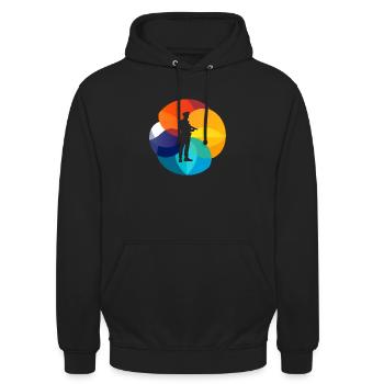 Police Patrol Crime - Unisex Hoodie - black - Front - Alina (178cm) & Michal (187cm)