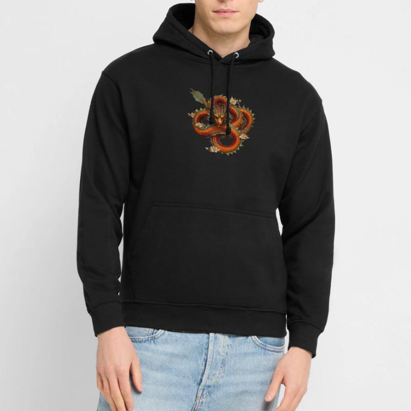 Roter Drache Unisex Hoodie