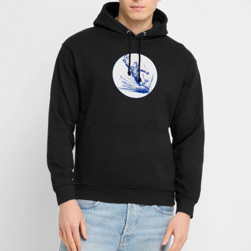 Torwart (blau-weiß) Unisex Hoodie