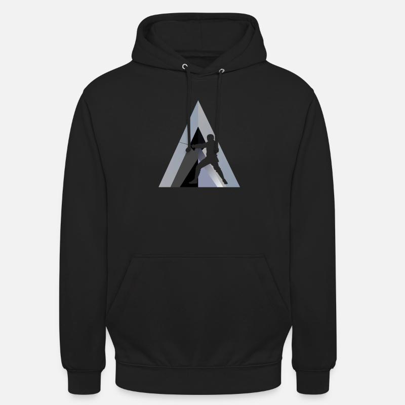 Concours de fleuret d’escrime - Sweat-shirt à capuche unisexe - noir