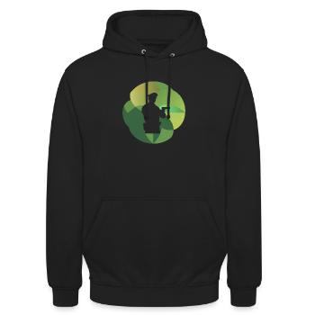 Police Police Work Emergency Call - Unisex Hoodie - black - Front - Alina (178cm) & Michal (187cm)