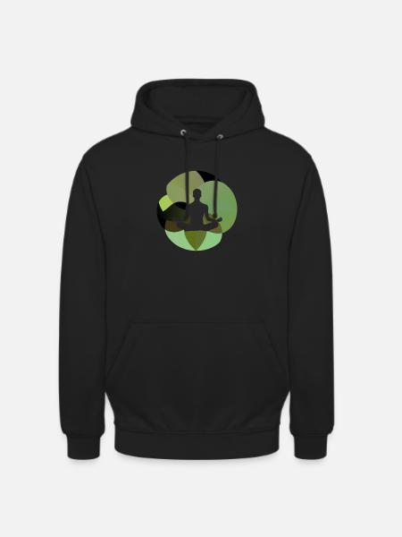 Meditation Mindfulness - Unisex Hoodie - black