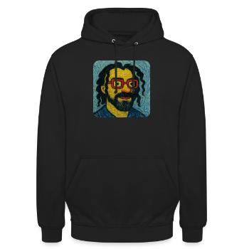 Vincent van Onkel - Unisex Hoodie - black - Front - Alina (178cm) & Michal (187cm)