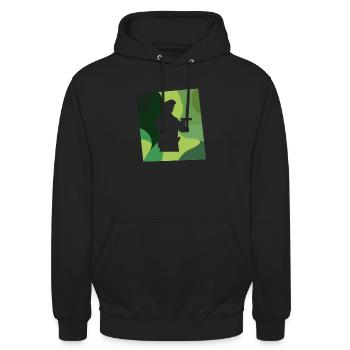 Officer Police Work Patrol - Unisex Hoodie - black - Front - Alina (178cm) & Michal (187cm)