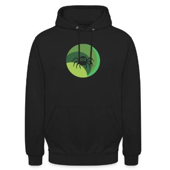 Arachnid Spider Creepy Crawly - Unisex Hoodie - black - Front - Alina (178cm) & Michal (187cm)