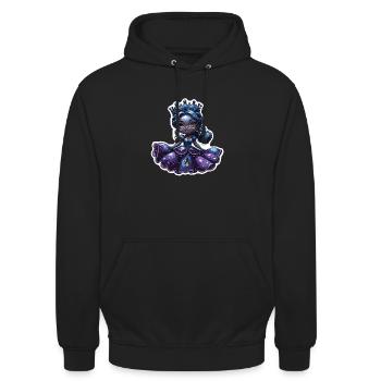Blueberry Princess - Unisex Hoodie - black - Front - Alina (178cm) & Michal (187cm)