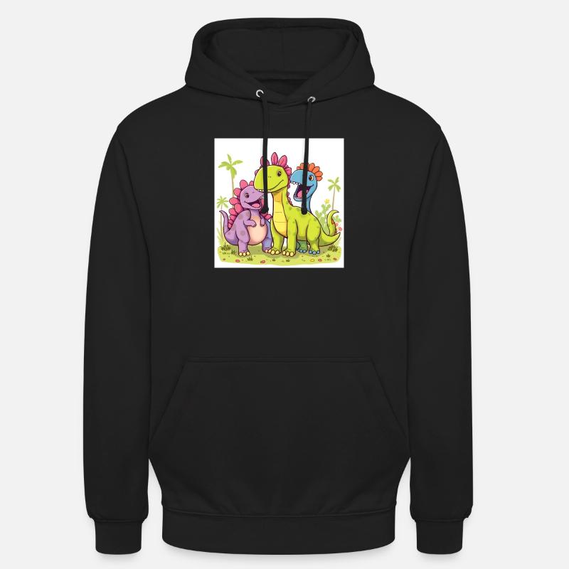 Dino Freunde - Unisex Hoodie - Schwarz