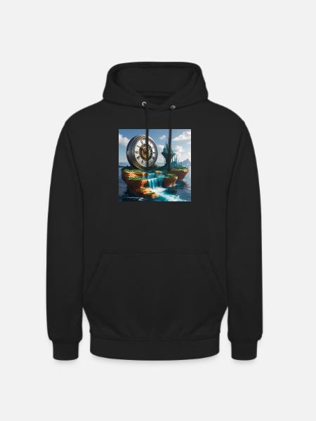 Art Clock - Unisex Hoodie - black