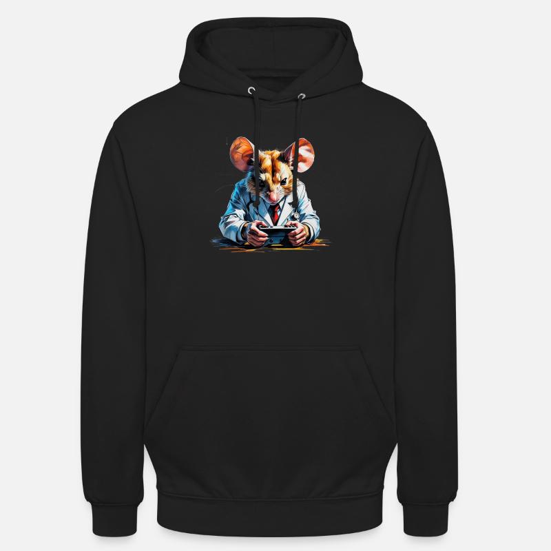 Dr.Souris jeu - Sweat-shirt à capuche unisexe - noir