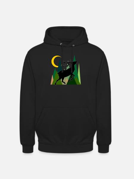 Deer - Unisex Hoodie - black