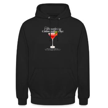Strawberry Cosmopolitan - Unisex Hoodie - black - Front - Alina (178cm) & Michal (187cm)